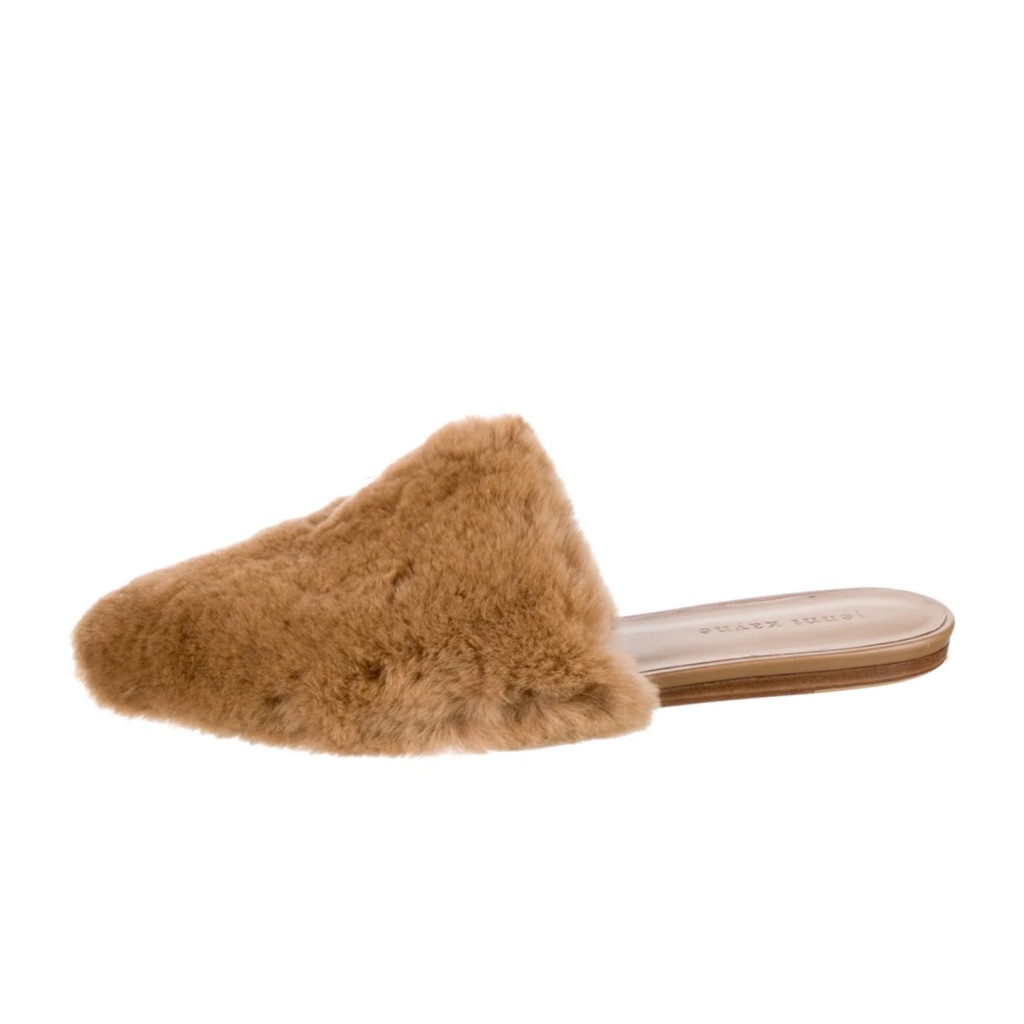 Jenni Kayne Faux Fur Mule Clogs Size Eu 37 (Us 6.5/7)